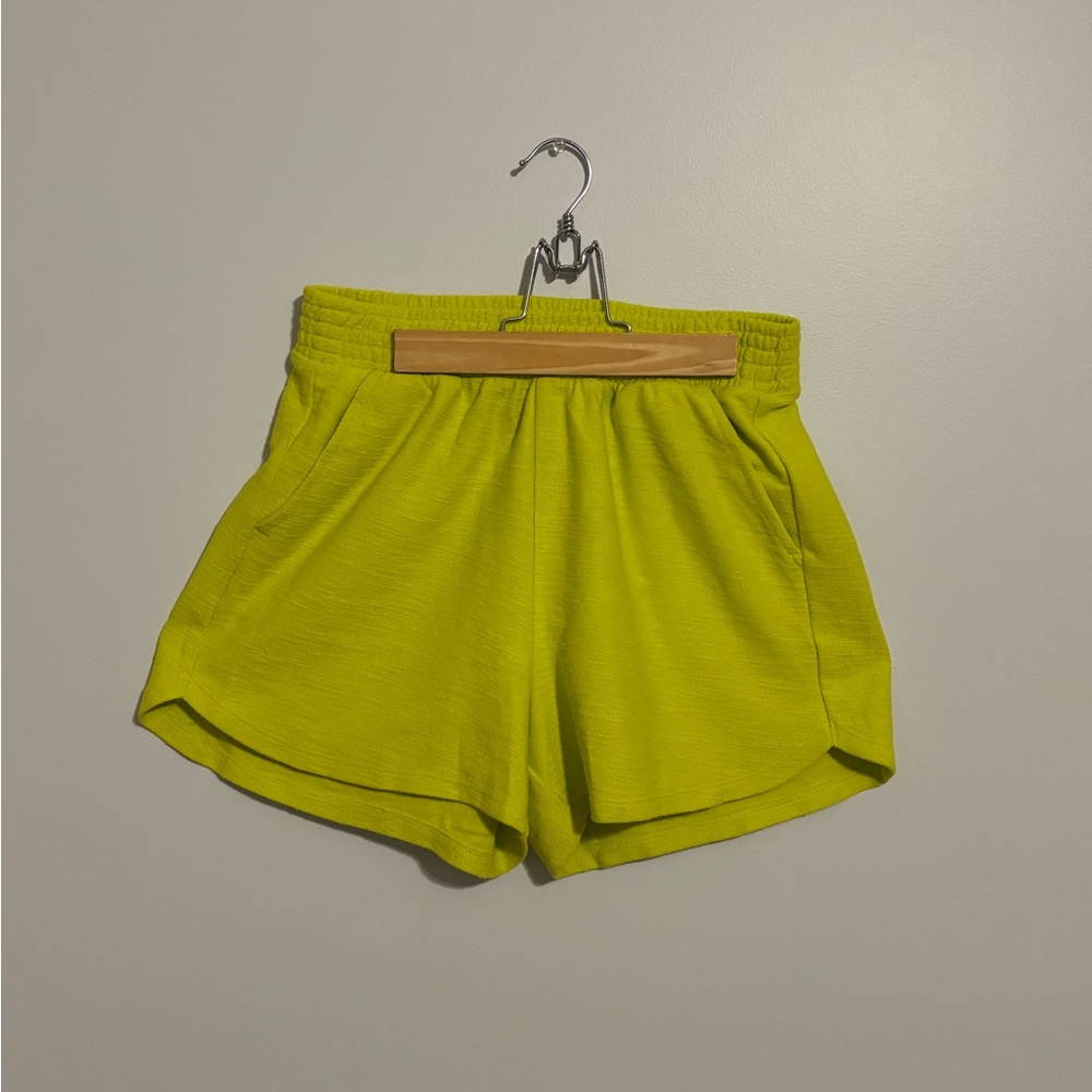 🍋‍🟩 Old Navy Lime Coloured Elastic Waist Women’s Shorts